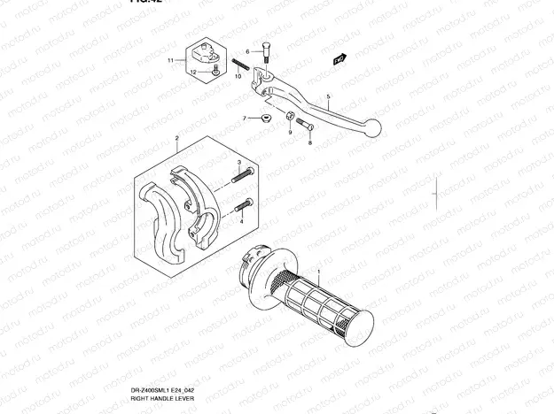 42 - RIGHT HANDLE LEVER