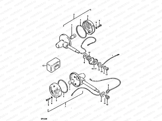 42 - TURN SIGNAL LAMP (E17, E21)
