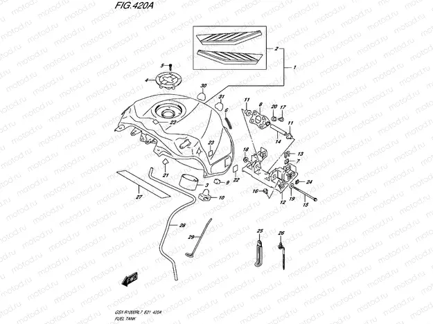 420A - FUEL TANK (GSX-R1000RL7 E21)