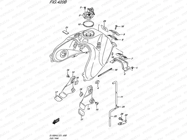 420B - FUEL TANK (DL1000AL9 E21)