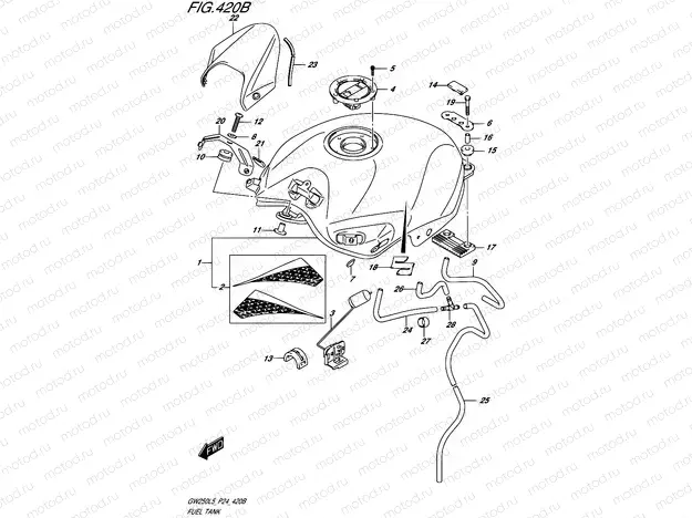 420B - FUEL TANK (GW250ZL5 P24)