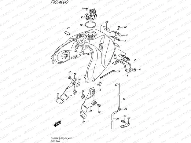 420C - FUEL TANK (DL1000AL5 E33)