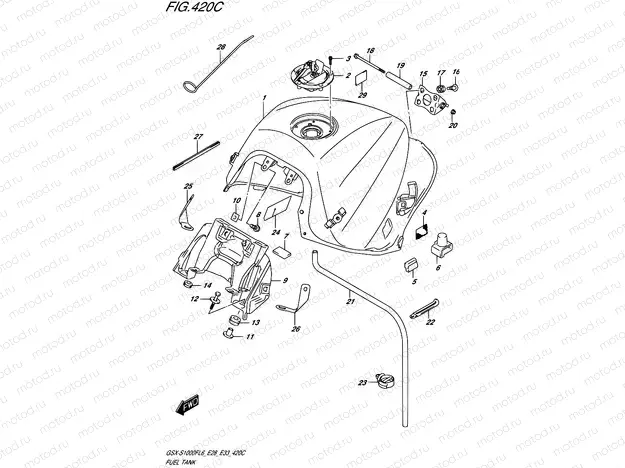 420C - FUEL TANK (GSX-S1000FAL6 E33)