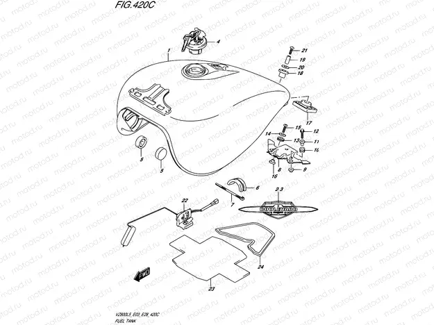420C - FUEL TANK (VZ800L5 E33)