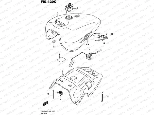 420C - FUEL TANK (VZR1800UFL5 E19)