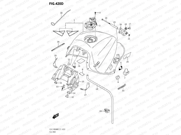 420D - FUEL TANK (GSX-S1000ZA,GSX-S1000ZAUF)