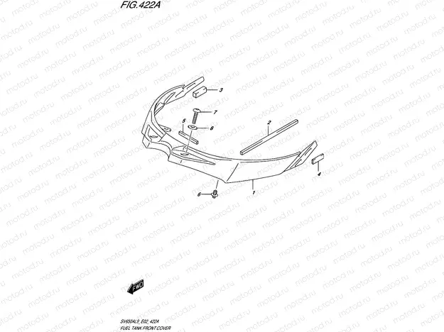 422A - FUEL TANK FRONT COVER