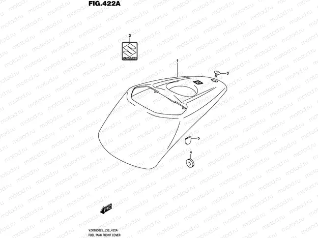 422A - FUEL TANK FRONT COVER