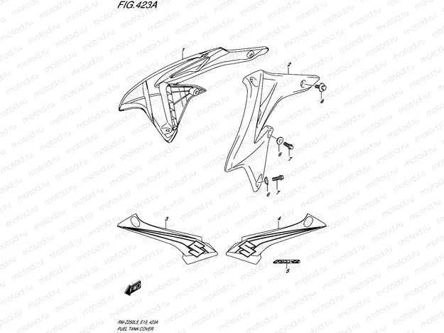 423A - FUEL TANK COVER