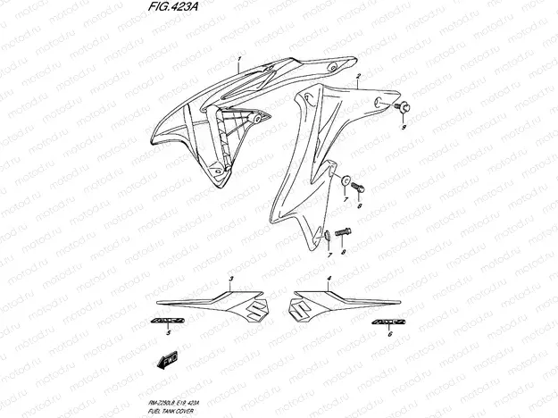 423A - FUEL TANK COVER