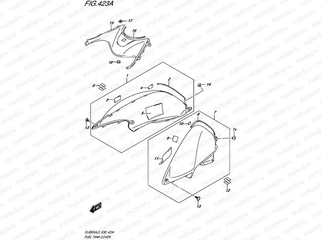 423A - FUEL TANK COVER