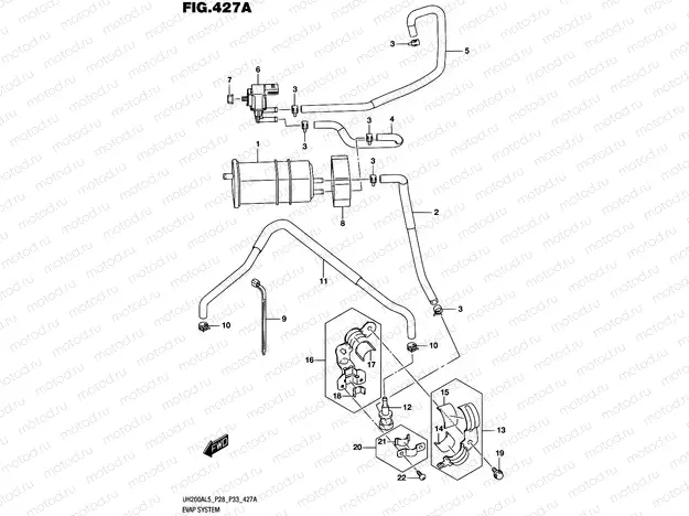 427A - EVAP SYSTEM (UH200AL5 P33)