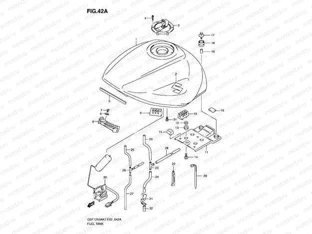 42A - FUEL TANK (MODEL K9)