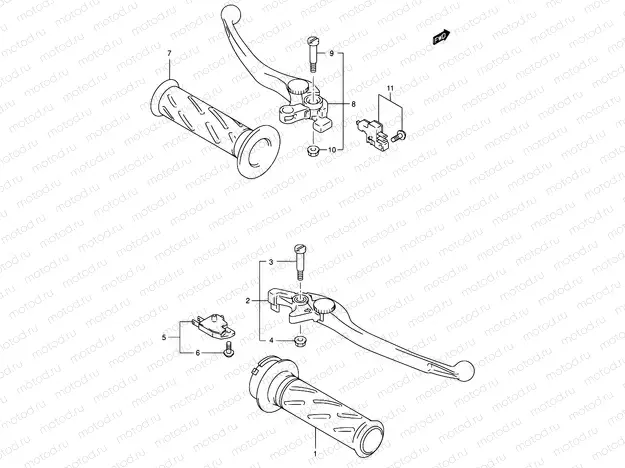42A - HANDLE LEVER (SV1000/U1/U2)