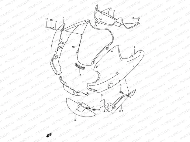 42B - COWLING (MODEL X)