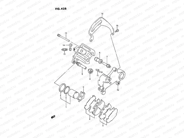 42B - REAR CALIPERS (MODEL N)