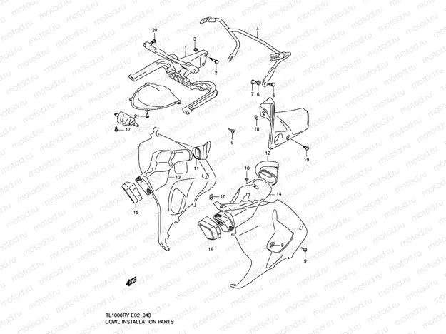 43 - COWLING BODY INSTALLATION PARTS