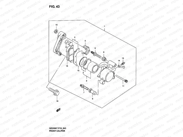 43 - FRONT CALIPER