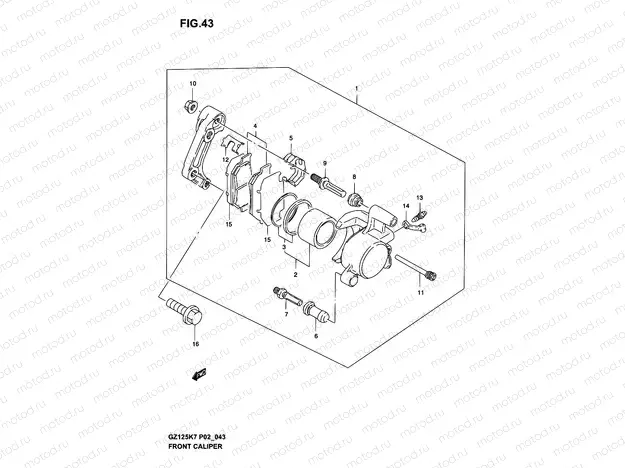 43 - FRONT CALIPER