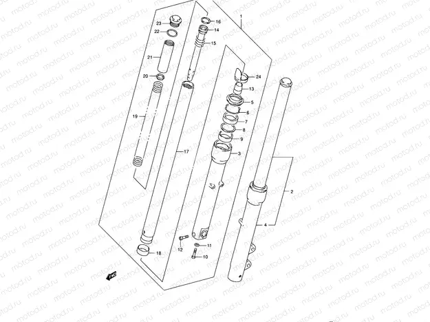 43 - FRONT DAMPER