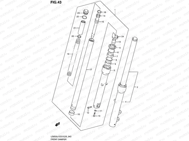 43 - FRONT DAMPER