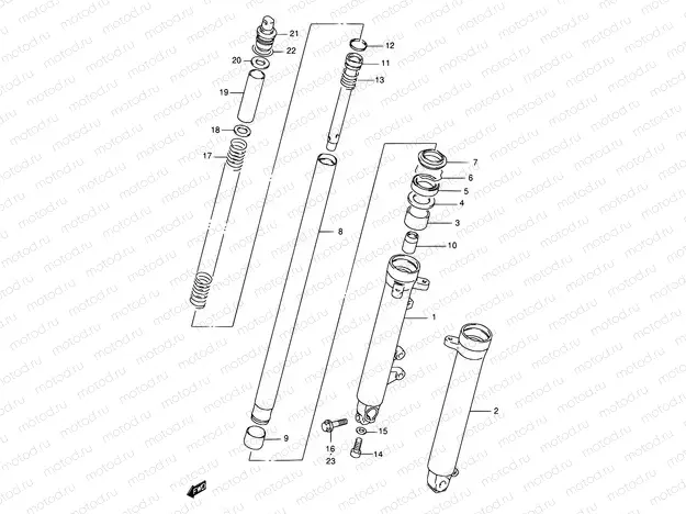 43 - FRONT DAMPER