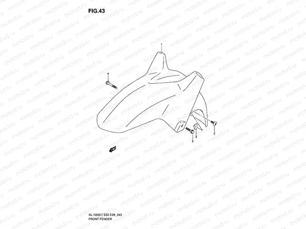 43 - FRONT FENDER