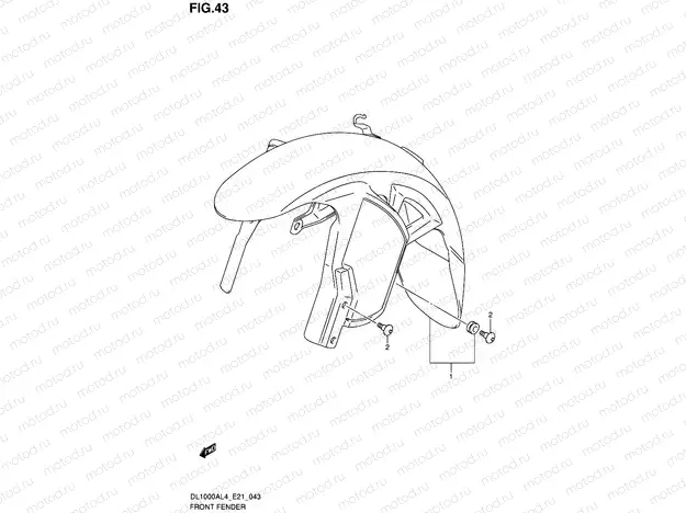 43 - FRONT FENDER
