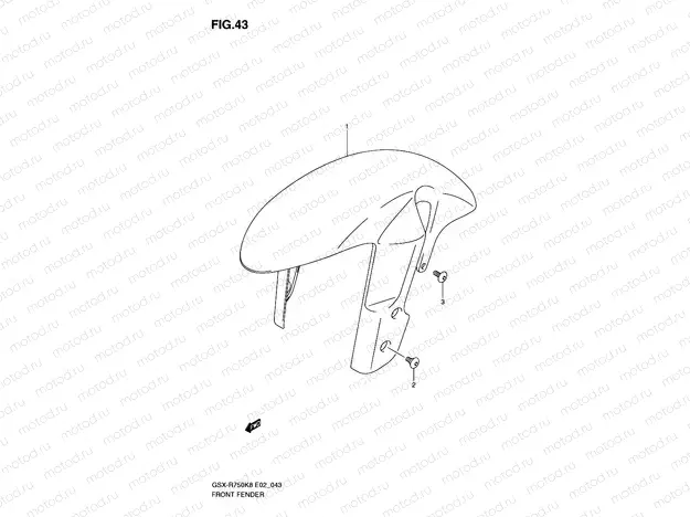 43 - FRONT FENDER