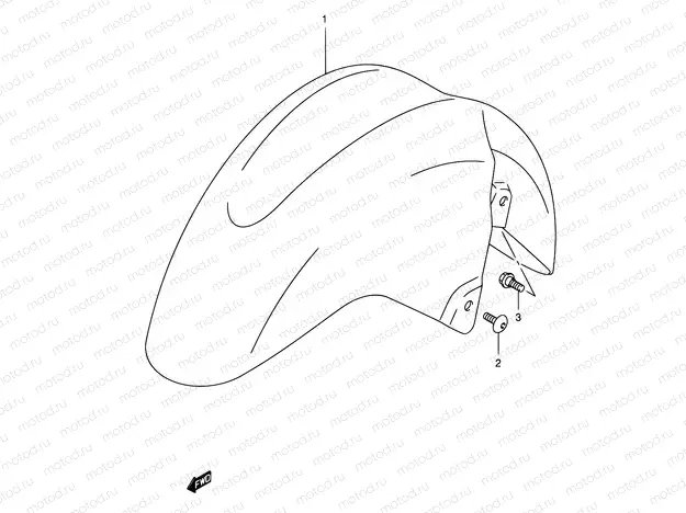 43 - FRONT FENDER (AN400K3/K4/K5/K6)
