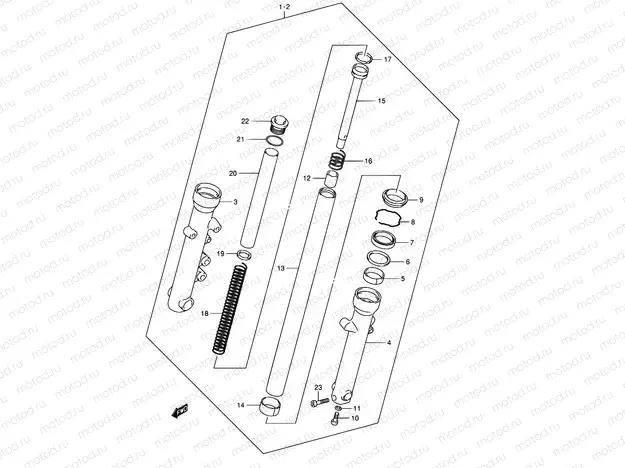 43 - FRONT FORK DAMPER
