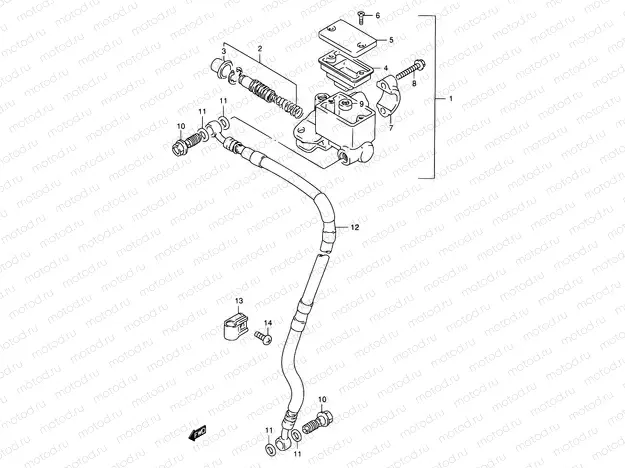 43 - FRONT MASTER CYLINDER
