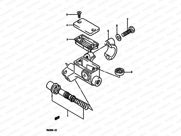 43 - FRONT MASTER CYLINDER (MODEL G)