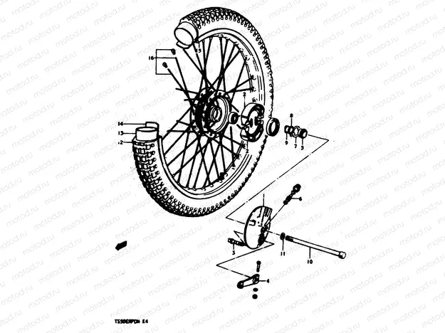 43 - FRONT WHEEL