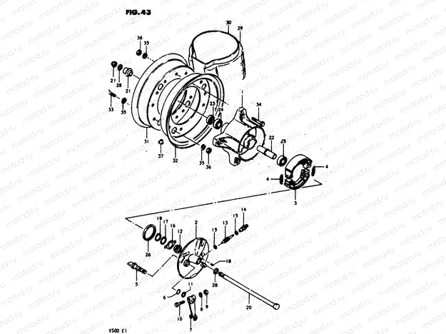 43 - FRONT WHEEL