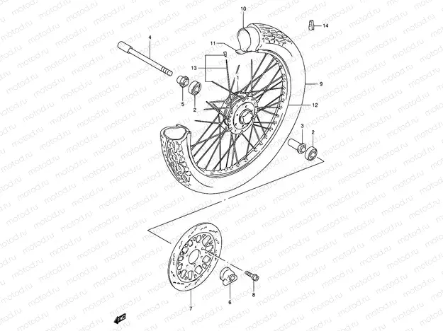 43 - FRONT WHEEL