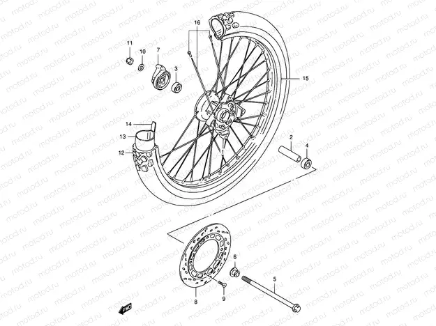 43 - FRONT WHEEL