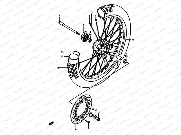 43 - FRONT WHEEL