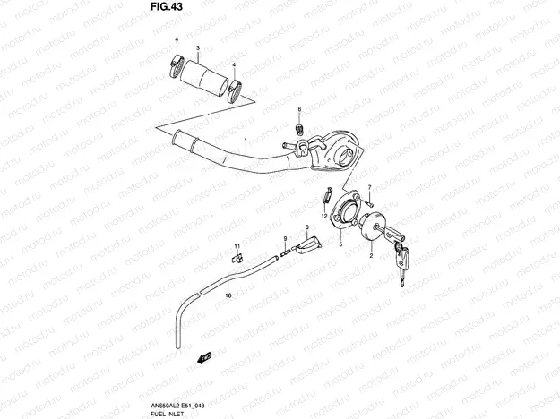 43 - FUEL INLET