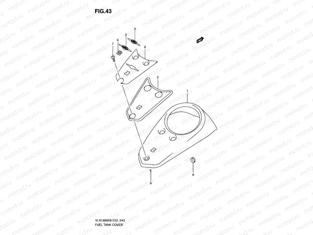 43 - FUEL TANK COVER