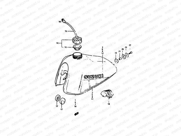 43 - FUEL TANK (MODEL D)