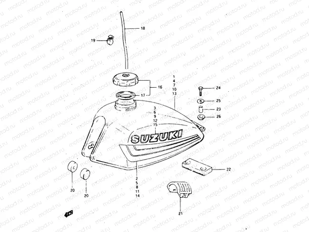 43 - FUEL TANK (MODEL D)