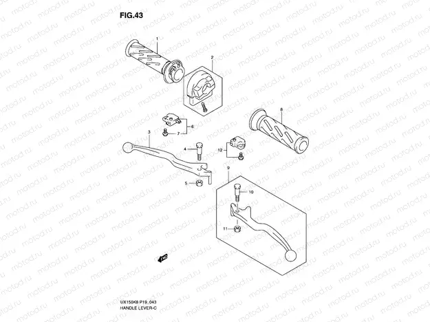 43 - HANDLE LEVER