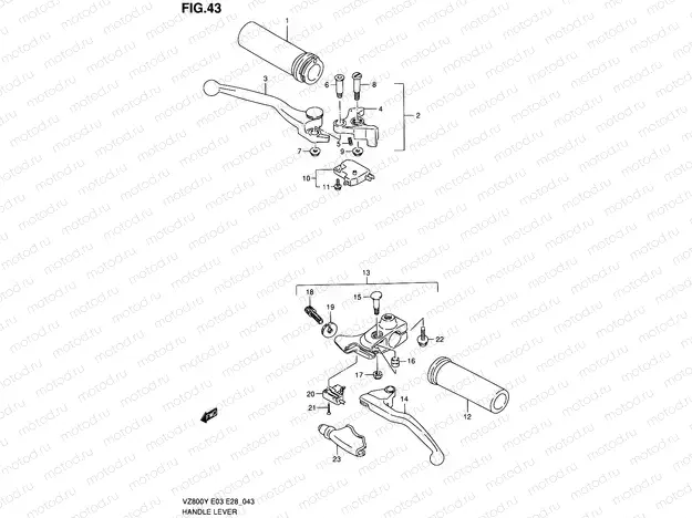 43 - HANDLE LEVER