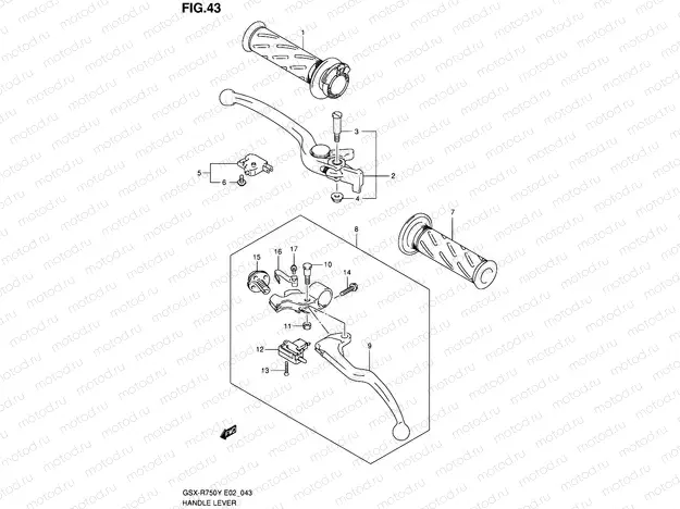 43 - HANDLE LEVER