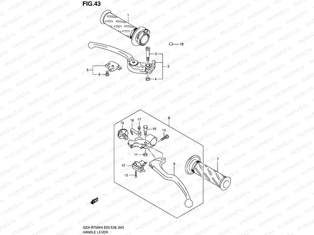 43 - HANDLE LEVER