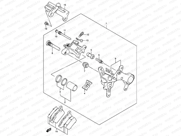 43 - REAR CALIPER