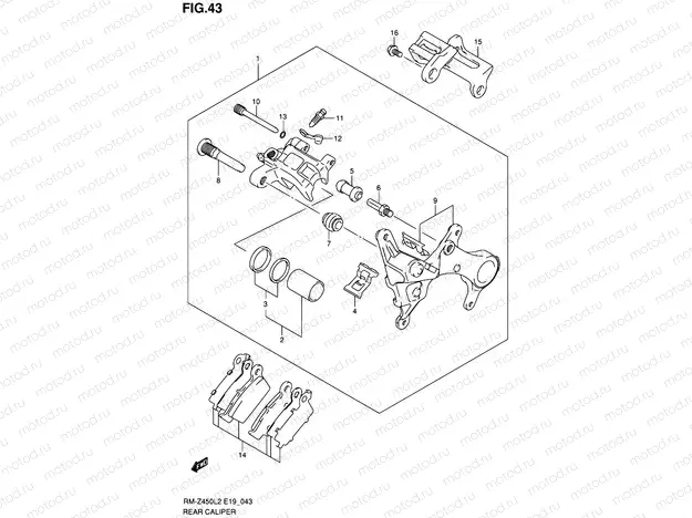 43 - REAR CALIPER