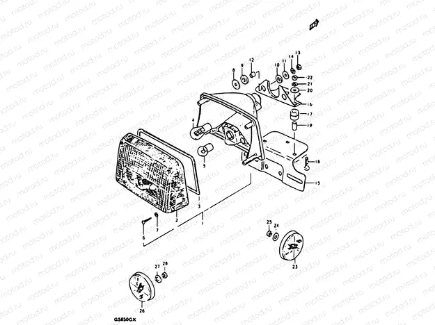 43 - REAR COMBINATION LAMP (E17)