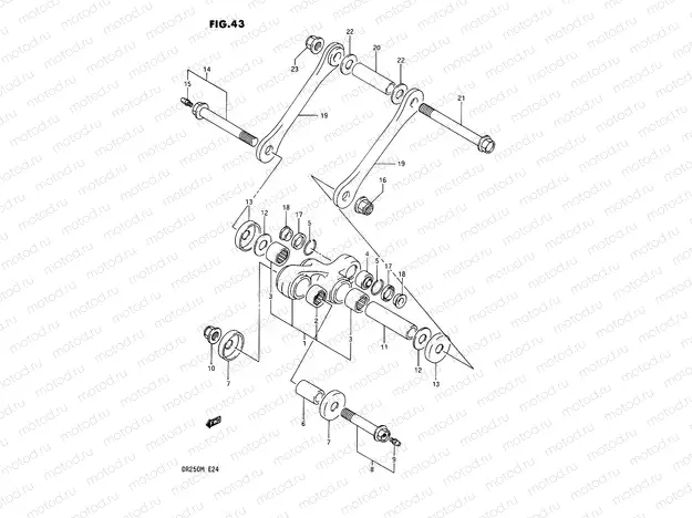 43 - REAR CUSHION LEVER